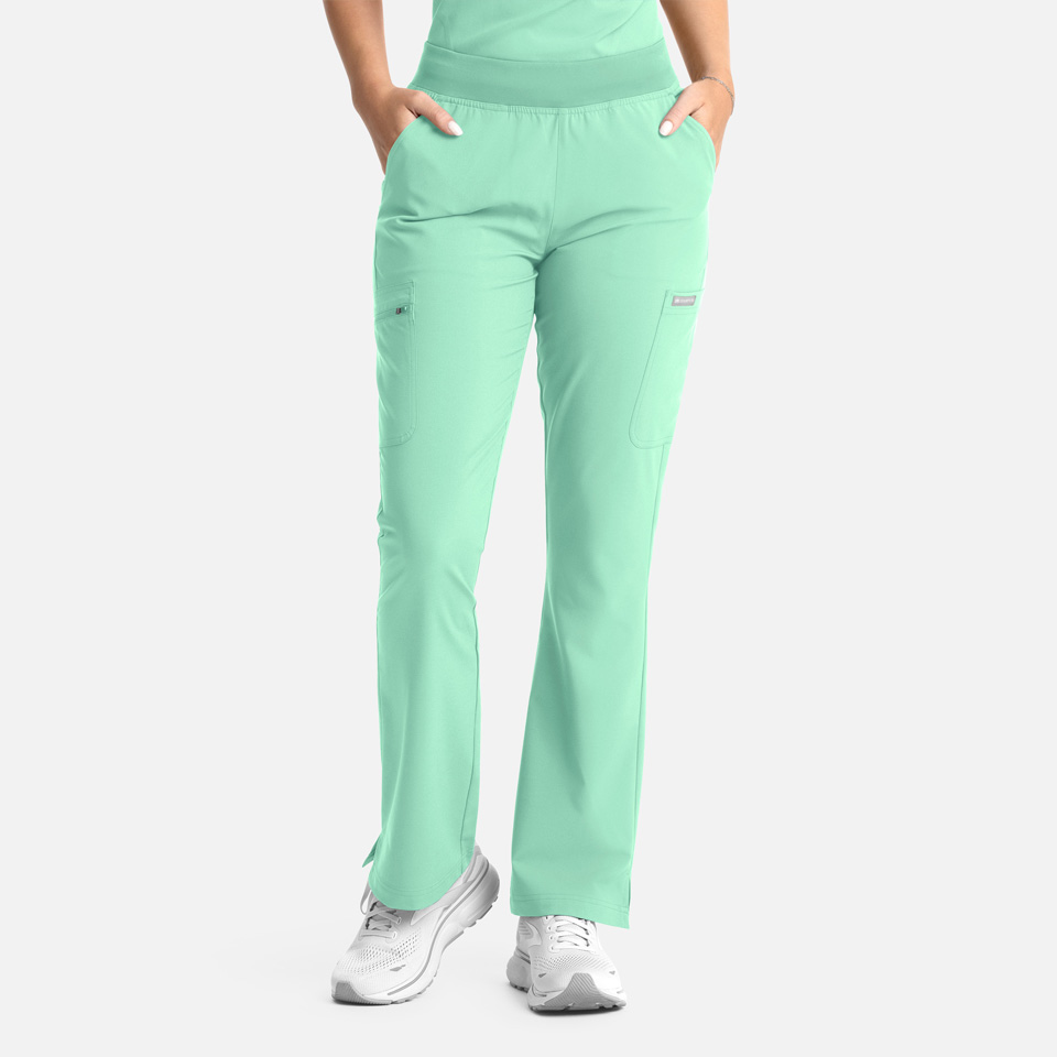 Women  Pants  5093T  Womens Full Elastic Band Flare Leg Pant Garment Type Tall