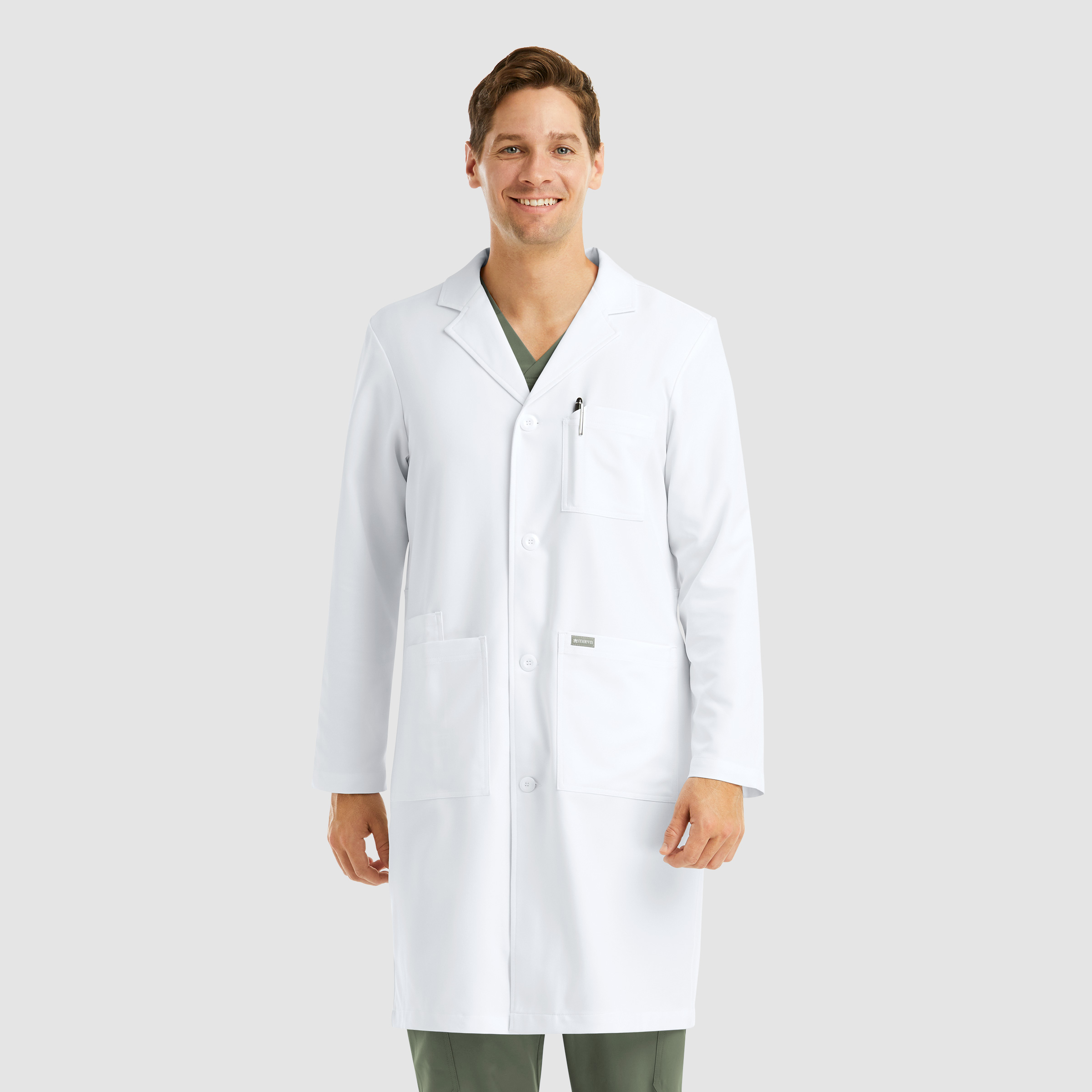 Men  Lab Coat  5871  Mens Full Length Lab Coat