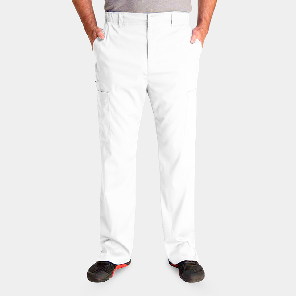 Men  Pants  6851  Mens Half Elastic Waistband Pant